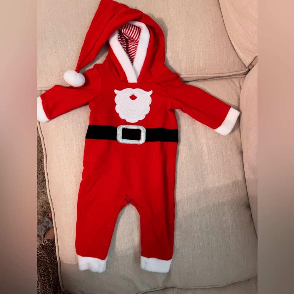 Cat and Jack Santa One Piece 3-6 months